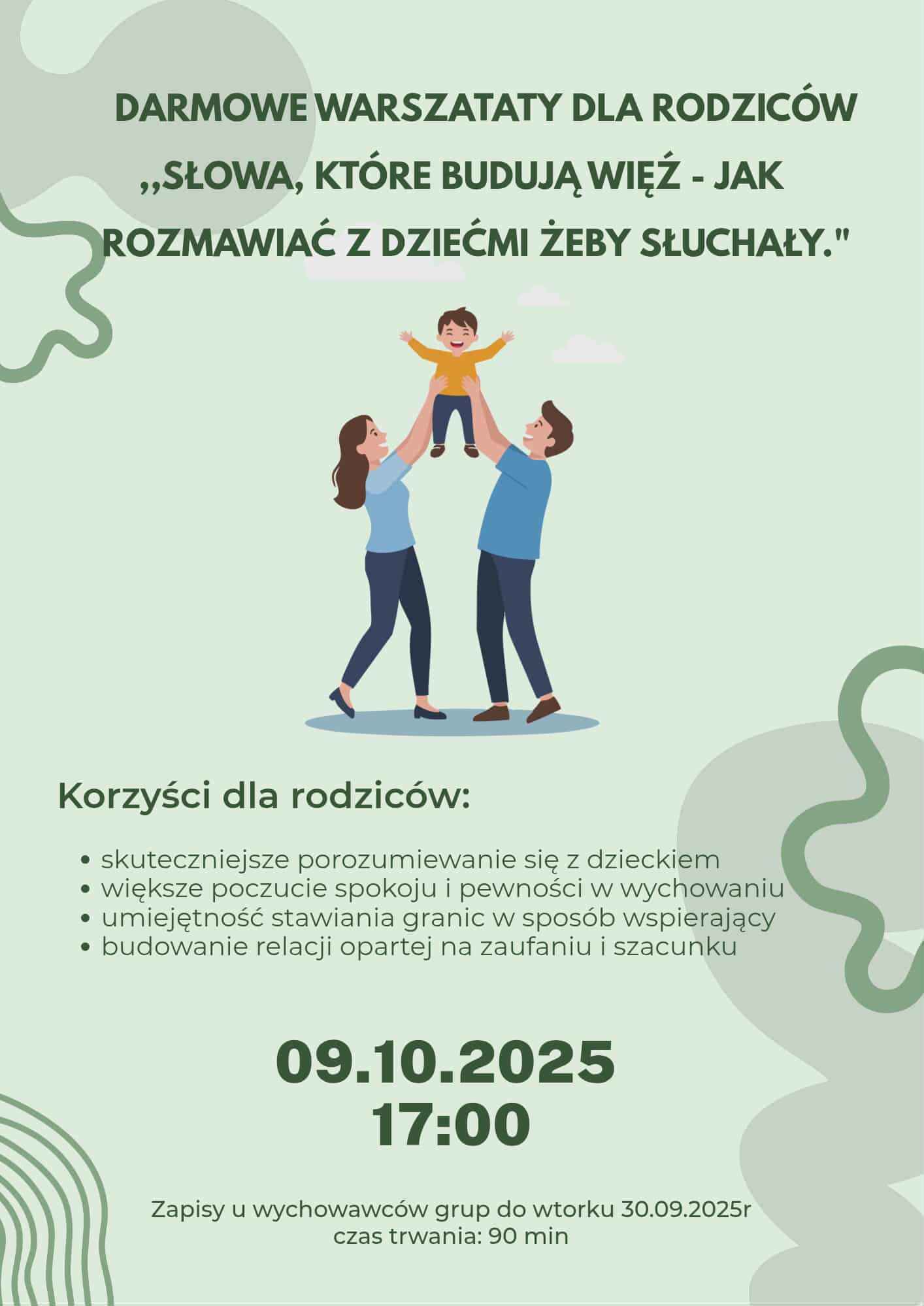 plakat warsztaty