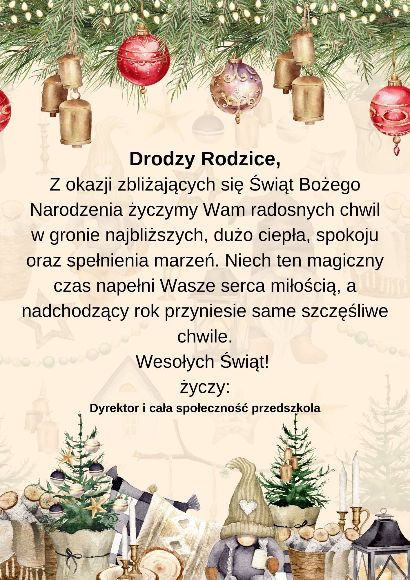 życzenia z okazji świąt Bożego Narodzenia