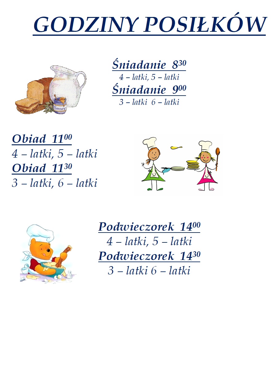 godziny posiłków