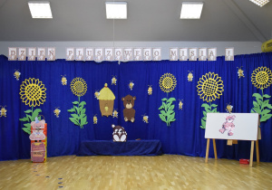dekoracja w sali gimnastycznej