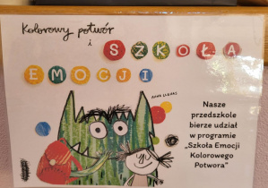 plakat programu Szkoła Emocji Kolorowego Potwora