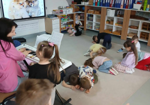 Zabawa muzyczna prowadzona przez naszego gościa