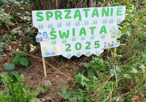 Plakat oznaczający Sprzątanie świata
