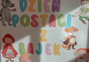 Dekoracja na dzień postaci z bajek