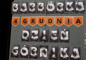 napis dzień górnika