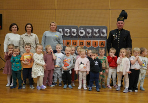 wspólne zdjęcie z górnikiem