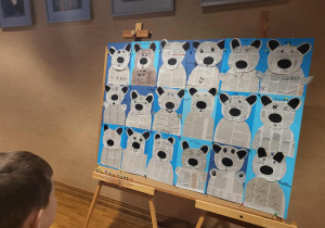 prezentacja wykonanych przez dzieci prac Misiów