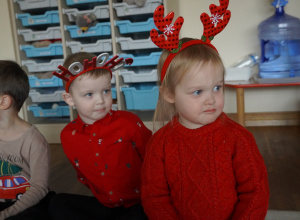 Mikołajki w grupie trzylatków