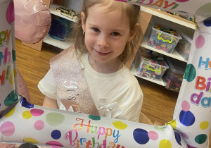 Marcelinka w urodzinowej ramce