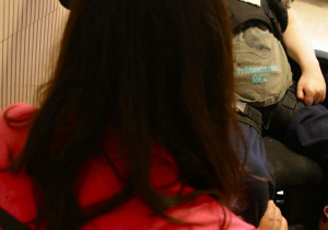 chory chłopiec na wózku