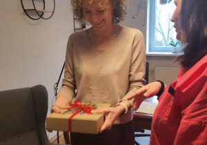 pani Ania dziękuje za podarowane pieniążki