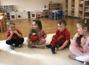 Walentynki w grupie 4 latków