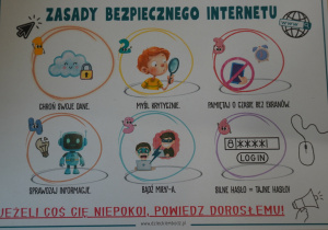 plakat zasady bezpiecznego internetu