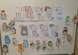 napis dzien kota i prace dzieci