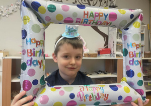 Kacperek w urodzinowej ramce