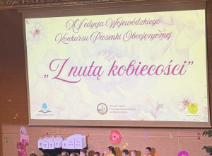 Wojewódzki Konkurs Piosenki Obcojęzycznej-gościnny występ 6 latków