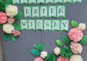 dekoracja z okazji pierwszego dnia wiosny