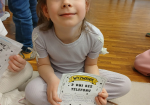 Marcelinka pokazuje wyzwanie